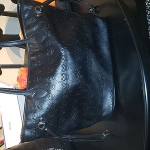 Black skull purse